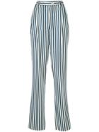 Giuliva Heritage Collection Striped Straight-leg Trousers - Blue