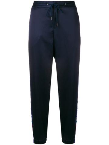 Kris Goyri Flags Stripe Track Pants - Blue
