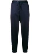 Kris Goyri Flags Stripe Track Pants - Blue