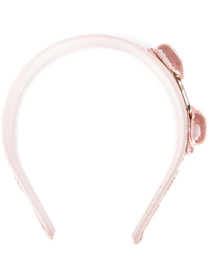 Salvatore Ferragamo 'vara' Hairband, Women's, Pink/purple, Cotton