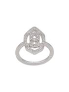 V Jewellery Interlock Ring - Silver