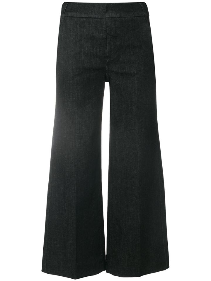 's Max Mara Flared Cropped Jeans - Black