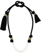Lanvin Pearl Necklace, Women's, Black