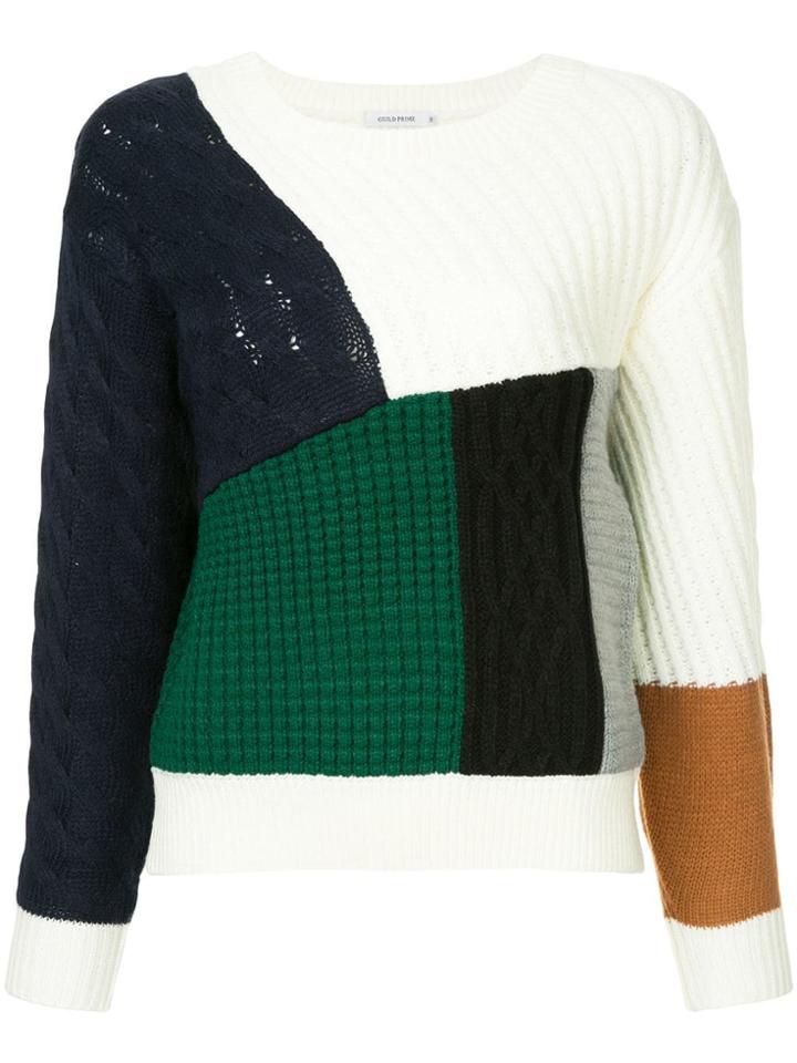 Guild Prime Patchwork Jumper - White