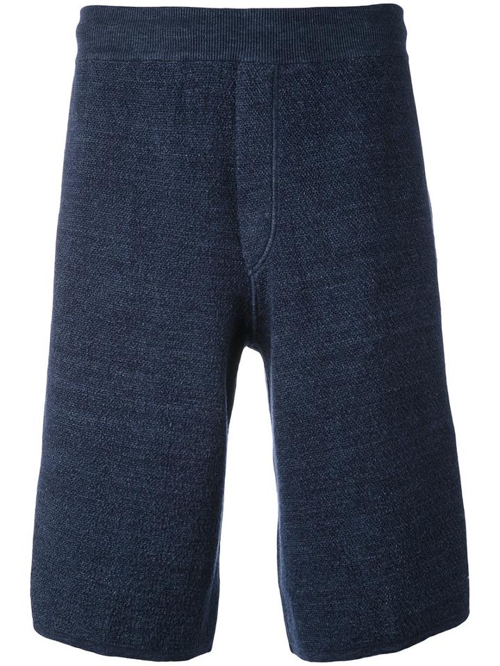 Missoni - Knit Shorts - Men - Cotton/linen/flax/polyester - 46, Blue, Cotton/linen/flax/polyester