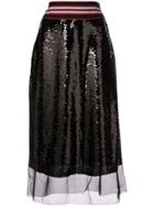 Sachin & Babi Labelle Sequin Skirt - Black