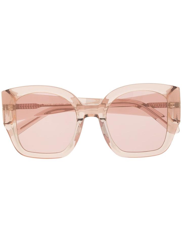 Karen Walker Check Mate Sunglasses - Pink