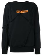 Palm Angels Big Seams Sweatshirt, Women's, Size: Xxs, Black, Cotton
