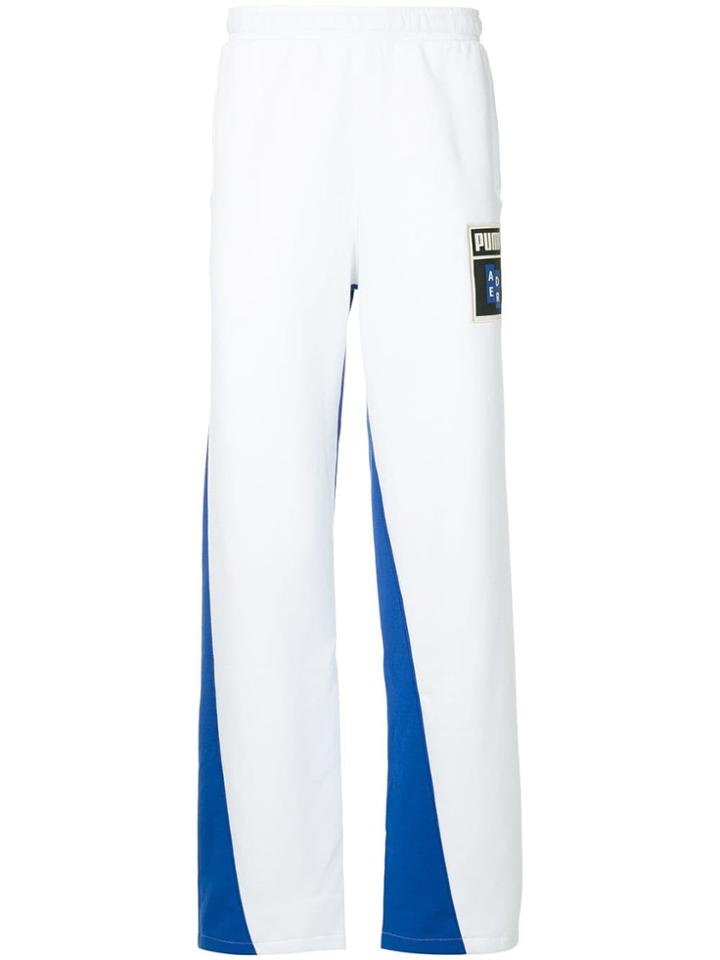Puma Colour Block Track Pants - White