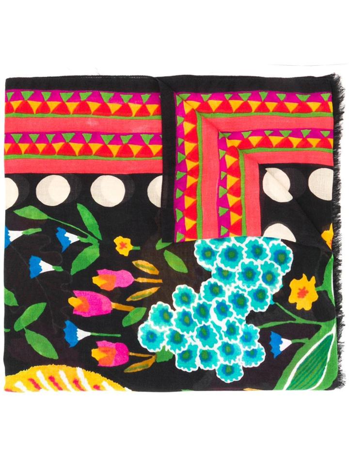 La Doublej Printed Scarf - Black