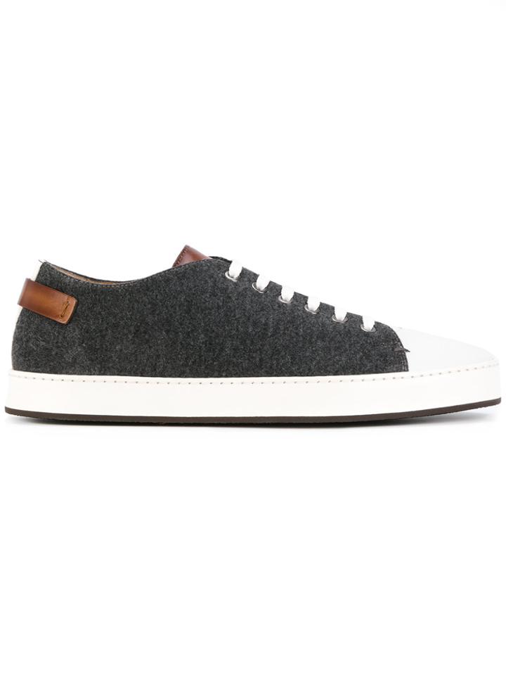 Santoni Toe Cap Sneakers - Grey