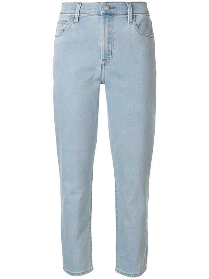J Brand High-rise Cigarette Jeans - Blue