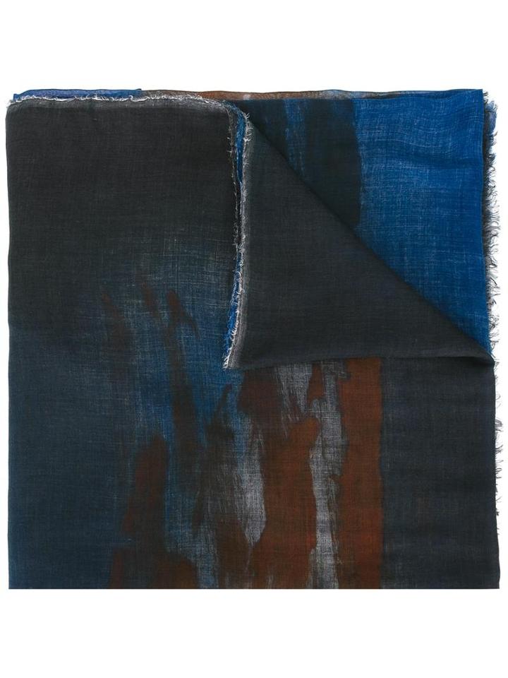 Avant Toi Worn-out Effect Scarf, Men's, Modal/cashmere