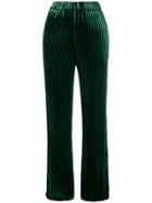 Faith Connexion High-waisted Striped Trousers - Green