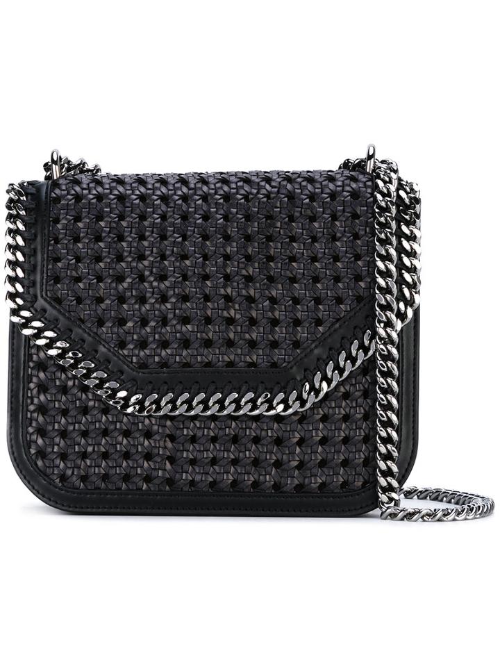 Stella Mccartney - Black Falabella Box Wicker Medium Shoulder Bag - Women - Cotton/polyester/polyurethane - One Size, Cotton/polyester/polyurethane