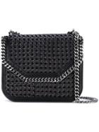 Stella Mccartney - Black Falabella Box Wicker Medium Shoulder Bag - Women - Cotton/polyester/polyurethane - One Size, Cotton/polyester/polyurethane