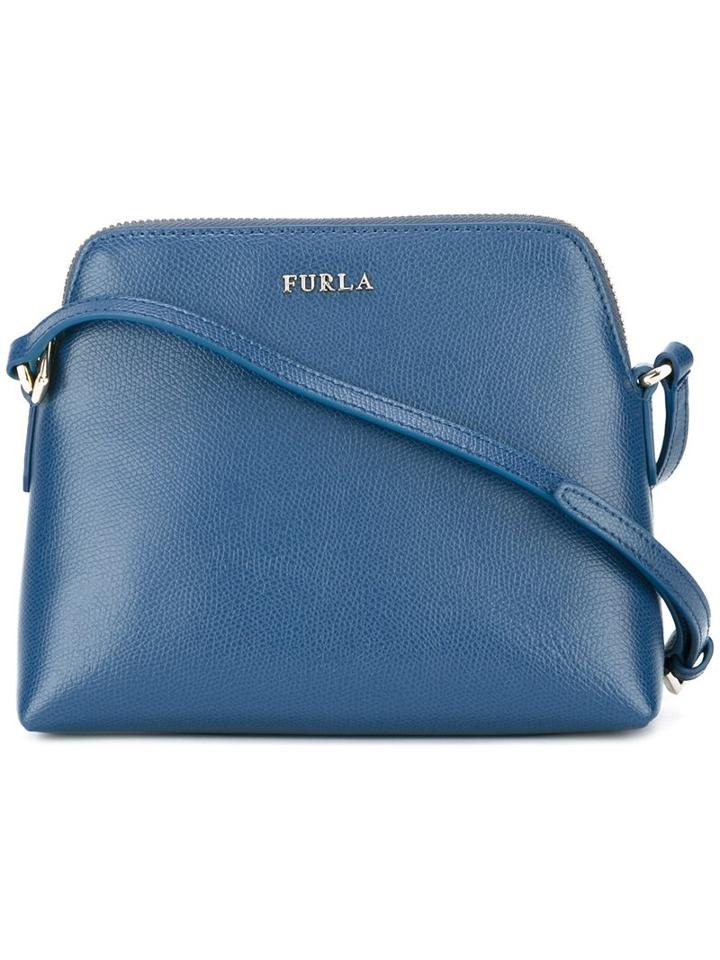 Furla Zipped Crossbody Bag, Women's, Blue