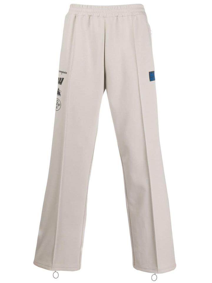 Off-white Logo Stripe Track Pants - Neutrals
