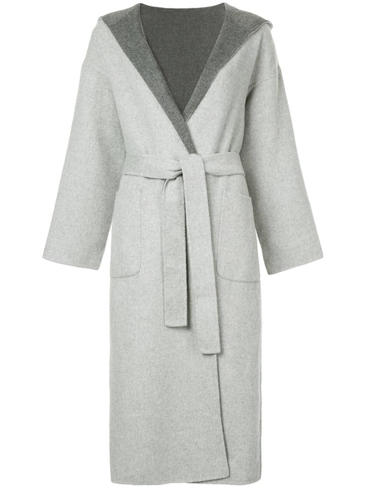 Cityshop Oversized Knitted Coat - Grey