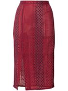 Delada Tailored Lace Skirt