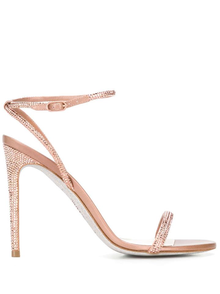 René Caovilla Ellabrita Heeled Sandals - Pink