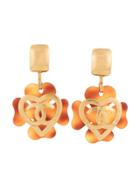 Chanel Vintage Chanel Cc Earrings - Gold