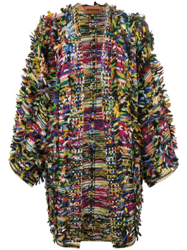 Missoni Frayed Cardigan - Brown