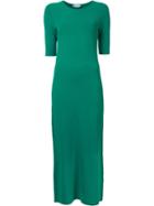 Scanlan Theodore Micro Crepe Dress, Women's, Size: Small, Green, Viscose