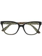 Dolce & Gabbana Eyewear Dg3321 Square-frame Glasses - Black