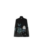 Vilshenko Embroidered Twill Cape - Unavailable