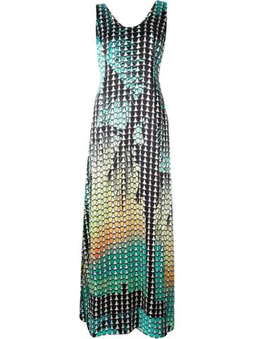 Ultra Chic Sunglasses Print Maxi Dress