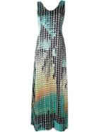 Ultra Chic Sunglasses Print Maxi Dress