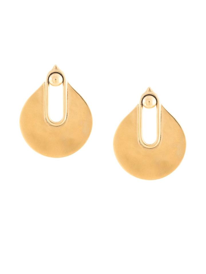 Goossens Fan Earrings - Gold