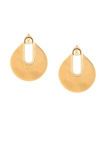 Goossens Fan Earrings - Gold