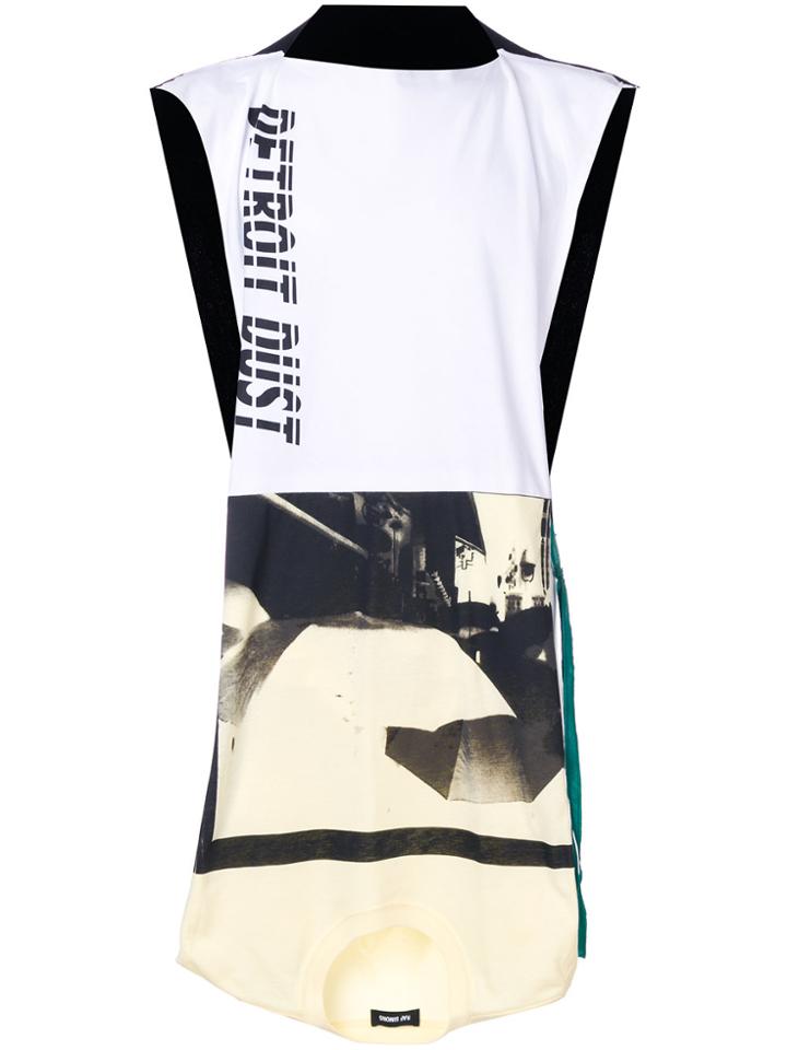 Raf Simons Printed Sleeveless T-shirt - Yellow & Orange