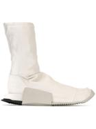 Adidas By Rick Owens Level Runner High Sneakers - White