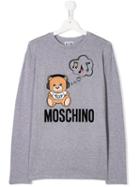 Moschino Kids Teddy Headphones Top - Grey