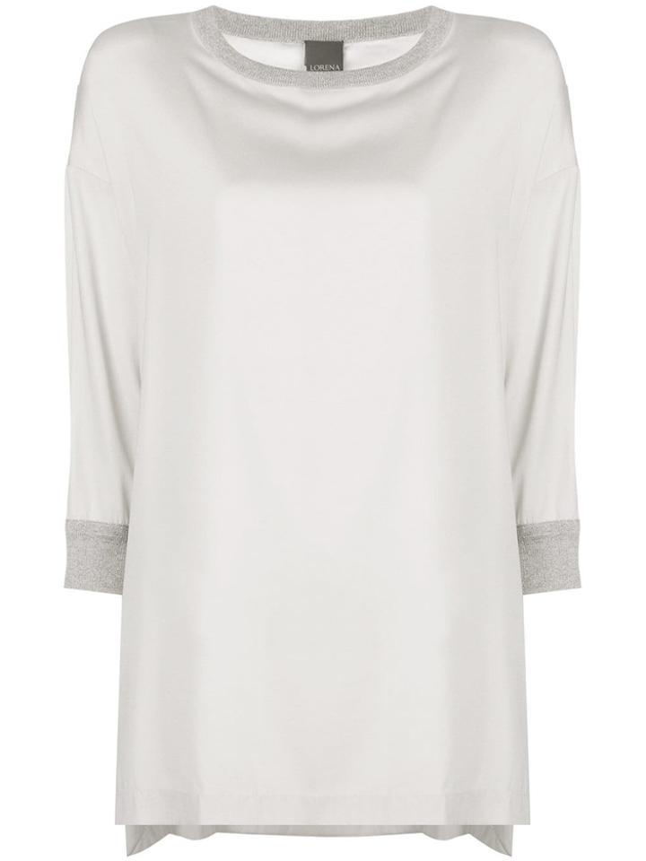 Lorena Antoniazzi Loose Fit Blouse - Nude & Neutrals