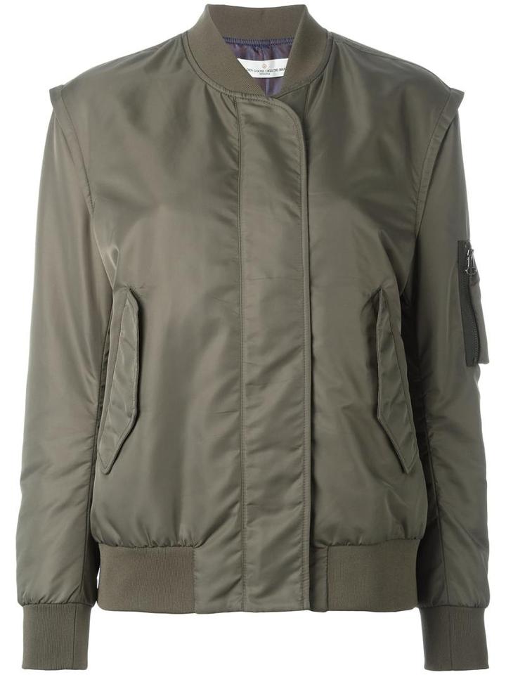 Golden Goose Deluxe Brand Classic Bomber Jacket, Women's, Size: Xs, Green, Polyester/nylon