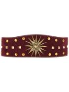 Fausto Puglisi Sundial Studded Belt - Red