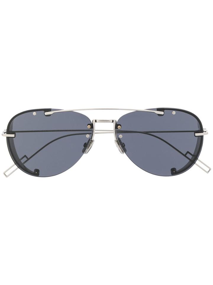 Dior Eyewear Chroma 1 Aviator Sunglasses - Black