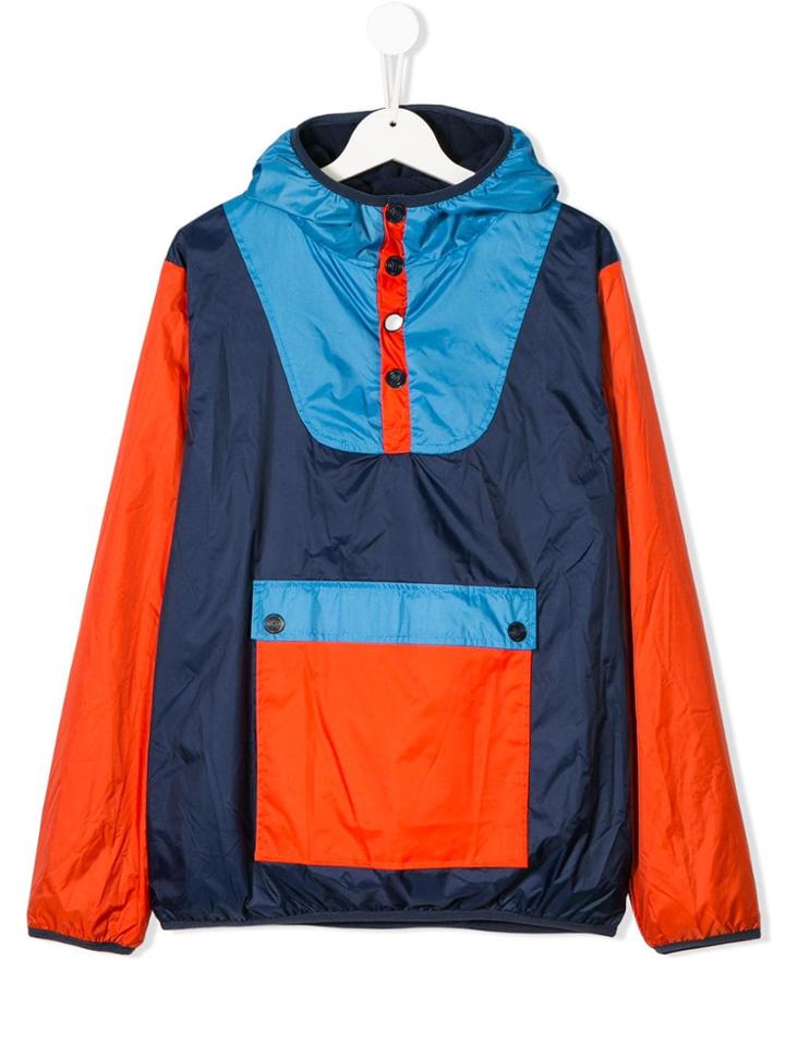 Kenzo Kids Colour Block Raincoat - Blue