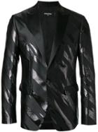 Dsquared2 Tiger Flash Blazer, Men's, Size: 50, Black, Silk/polyester