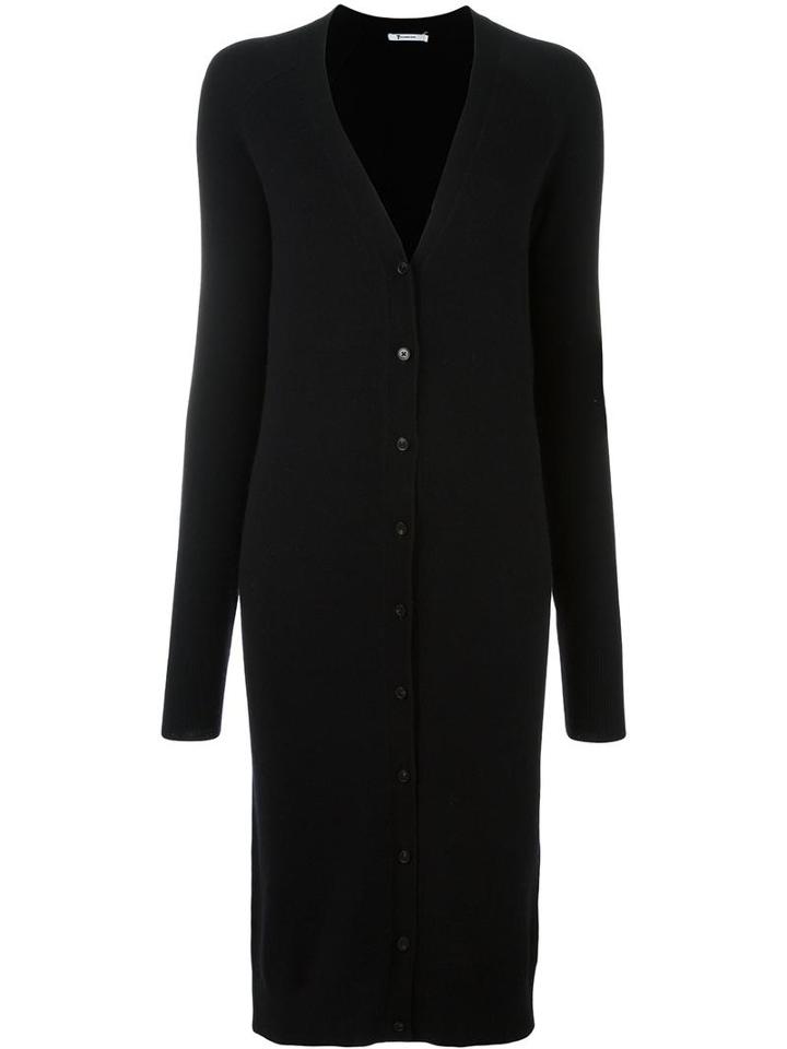 T By Alexander Wang Oversized Cardigan, Women's, Size: Medium, Black, Cashmere/wool