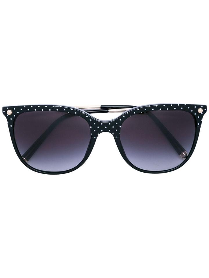 Dolce & Gabbana Eyewear Polka Dot Cat-eye Sunglasses - Black