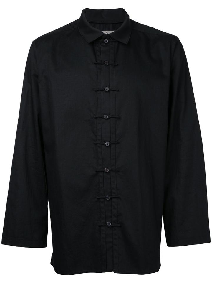Yohji Yamamoto - Classic Shirt - Men - Cotton/linen/flax - 3, Black, Cotton/linen/flax