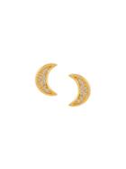 Astley Clarke 'mini Moon Biography' Stud Earrings, Women's, Metallic