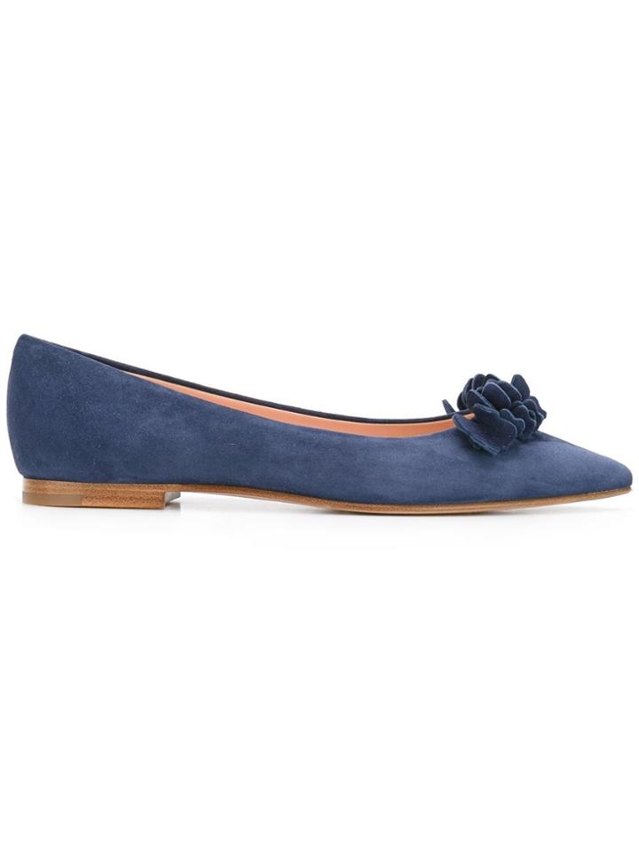 Unützer Pointed Toe Ballerinas - Blue
