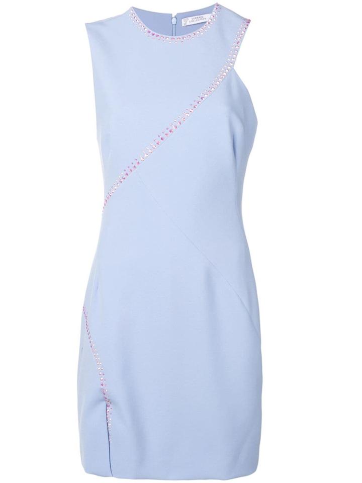 Versace Collection Embellished Tube Dress - Blue