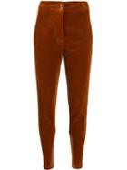 Etro Corduroy Velvet-stretch Trousers - Orange